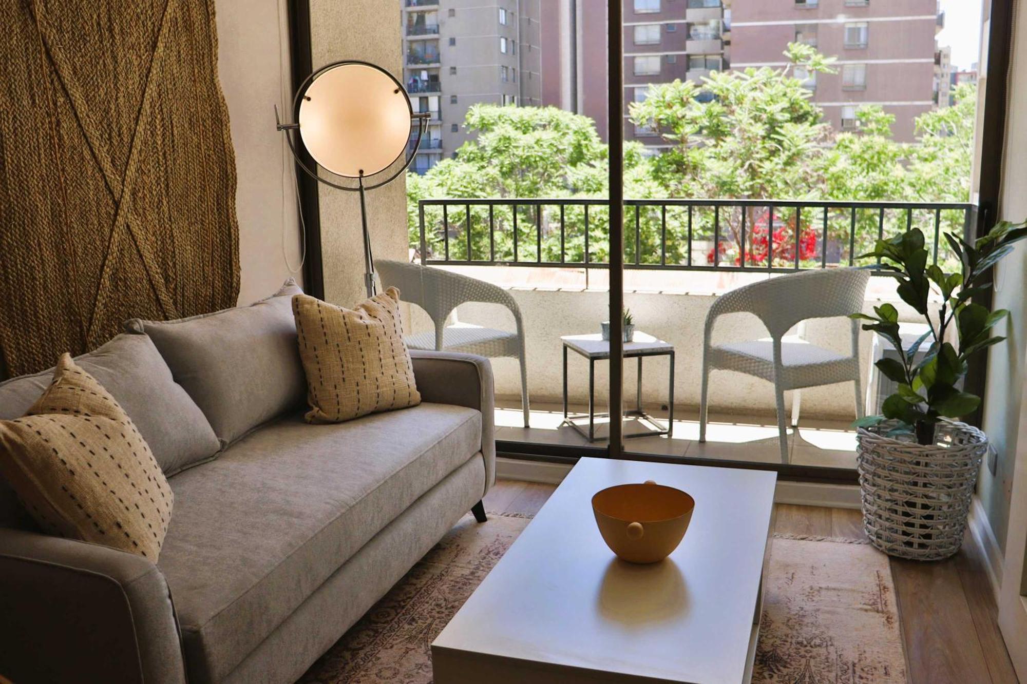 Hom I Comodo Depto Cerca Del Metro Sta Isabel Apartamento Santiago