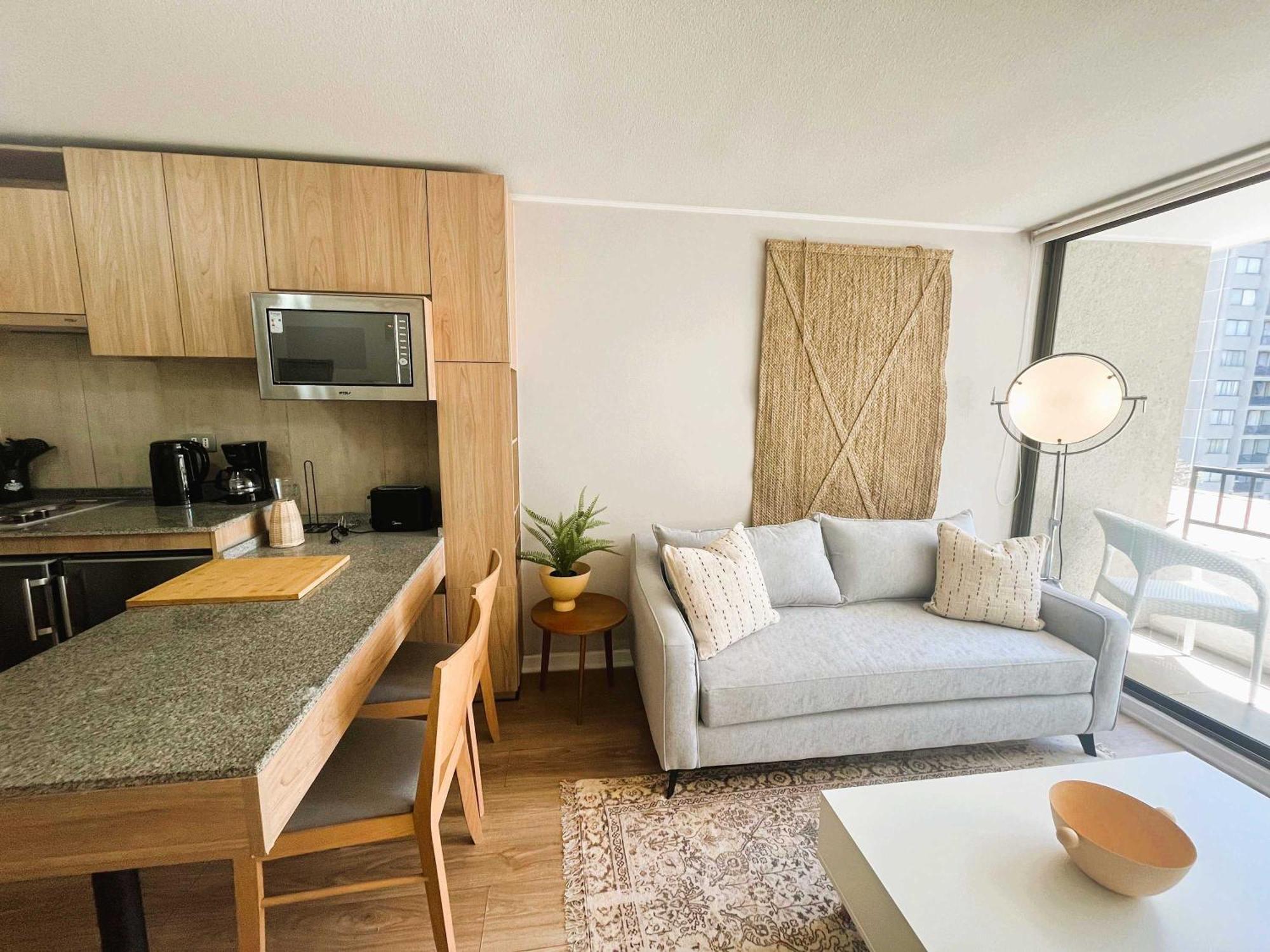 Apartamento Hom I Comodo Depto Cerca Del Metro Sta Isabel Santiago